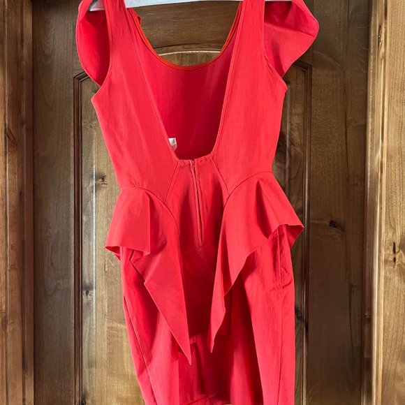 Peplum Red Dress - Picture 2 of 2